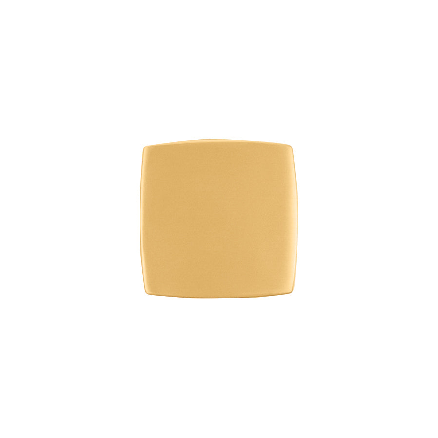 Belwith Keeler 1-1/4 Inch Square Coventry Square Knob - Brushed Golden Brass