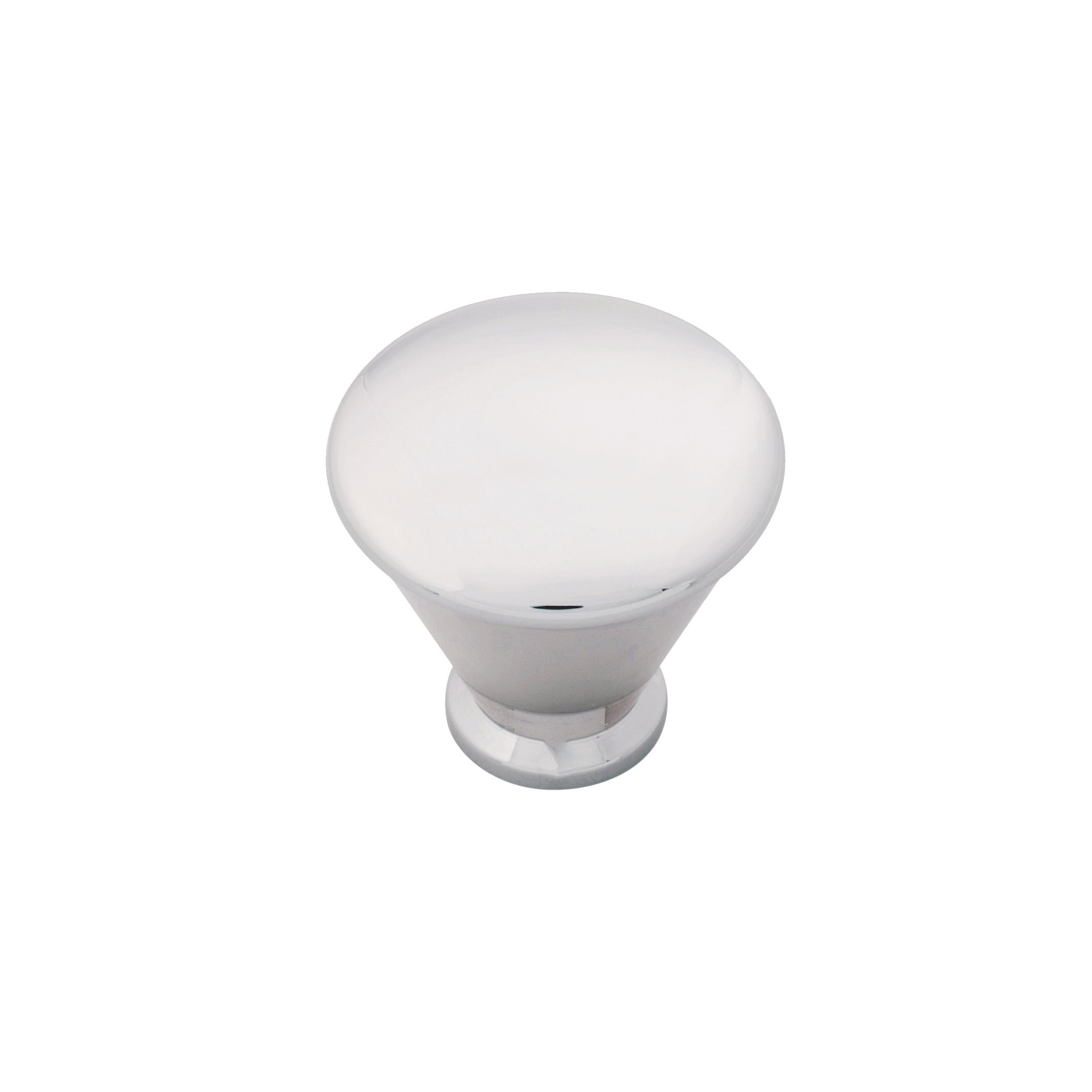 Belwith Keeler 1-1/4 Inch Diameter Facette Round Knob - Polished Nickel