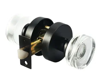 AIM Crystal Door Knob by Hentell Design – Elegant Glass Door Handle for Interior and Bedroom Doors