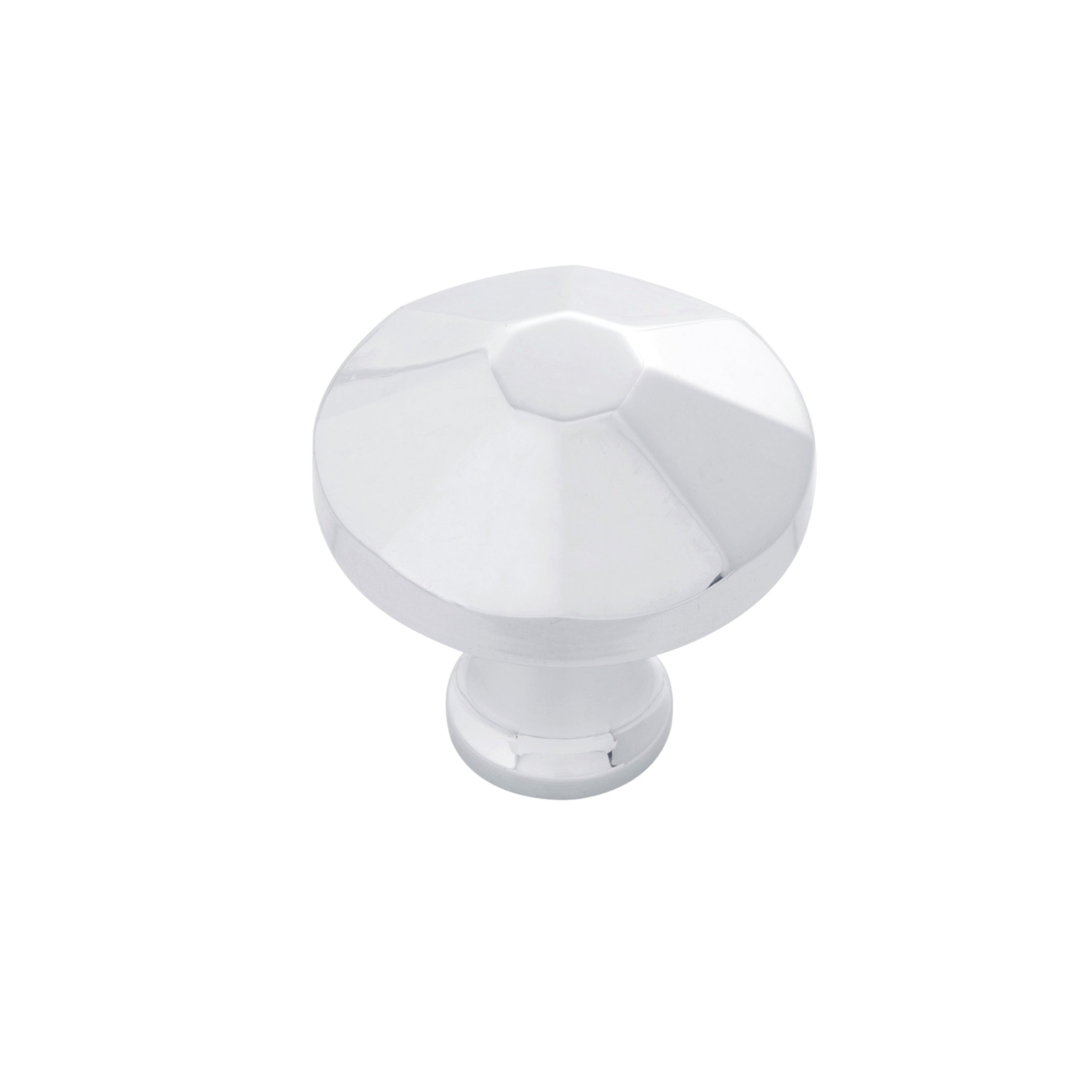 Belwith Keeler 1-3/8 Inch Diameter Facette Round Knob - Chrome