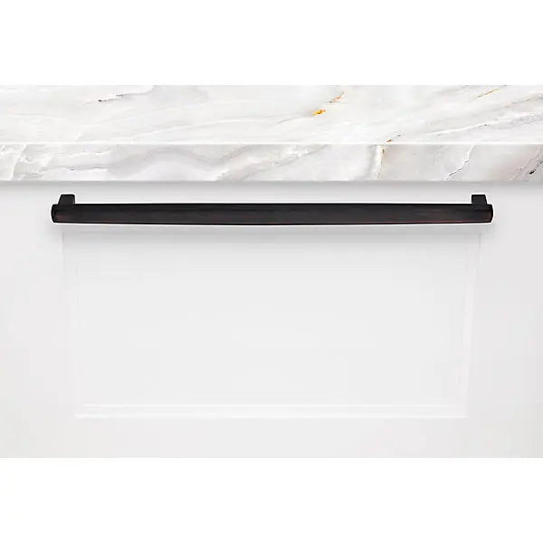 Baldwin Severin Fayerman A 18 inch brass appliance pull for luxury kitchen cabinetry by Hentell Design