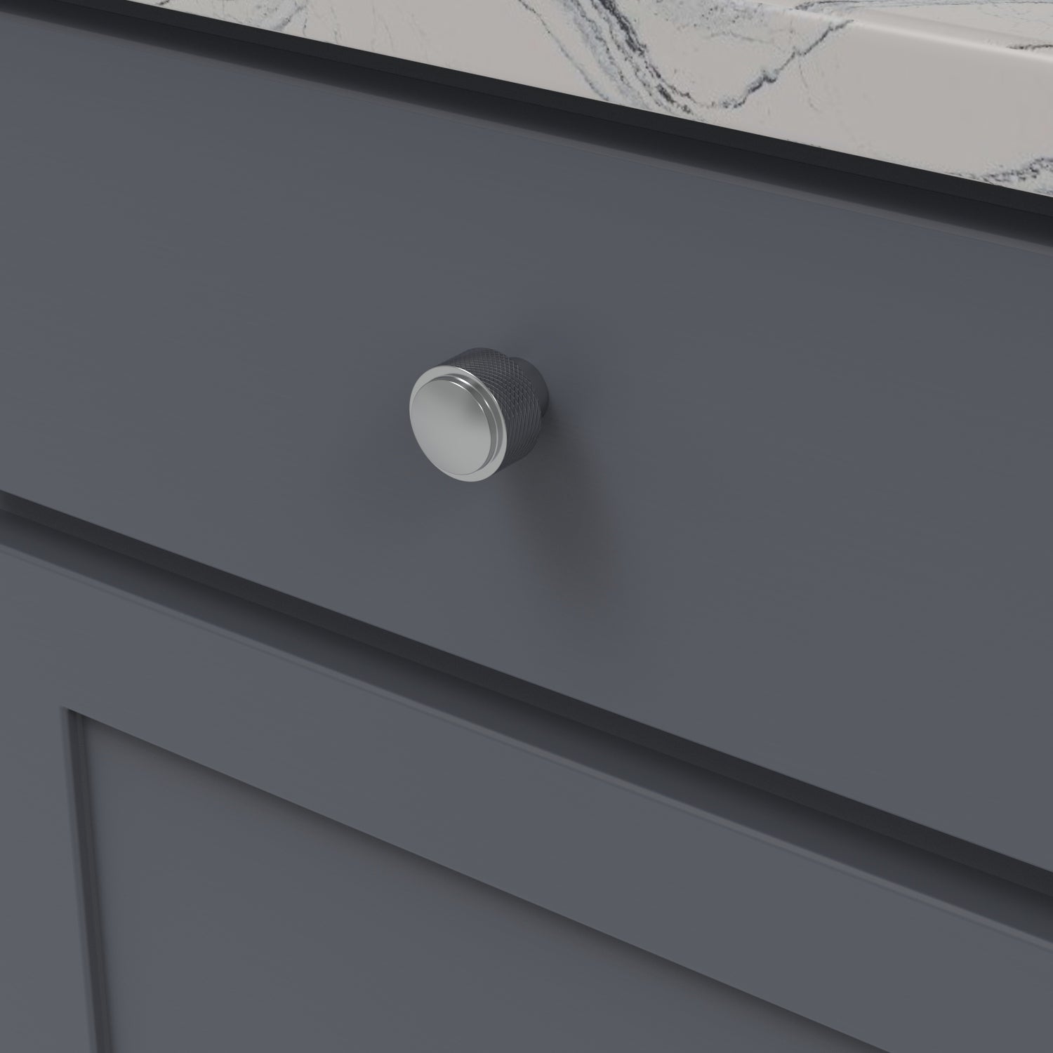 Belwith Keeler 1-3/16 Inch Diameter Verge Round Knob - Chrome