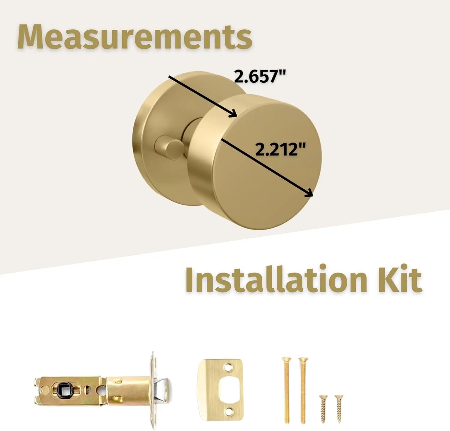 Mega Handles Buena stainless steel modern door knob by Hentell Design – premium minimalist home and office hardware