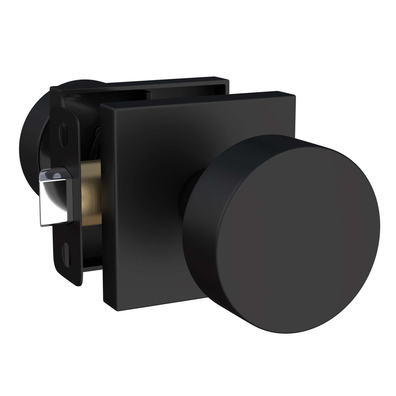 MegaHandles Sauna Collection Door Knob – modern satin-finish interior door handle by Hentell Design