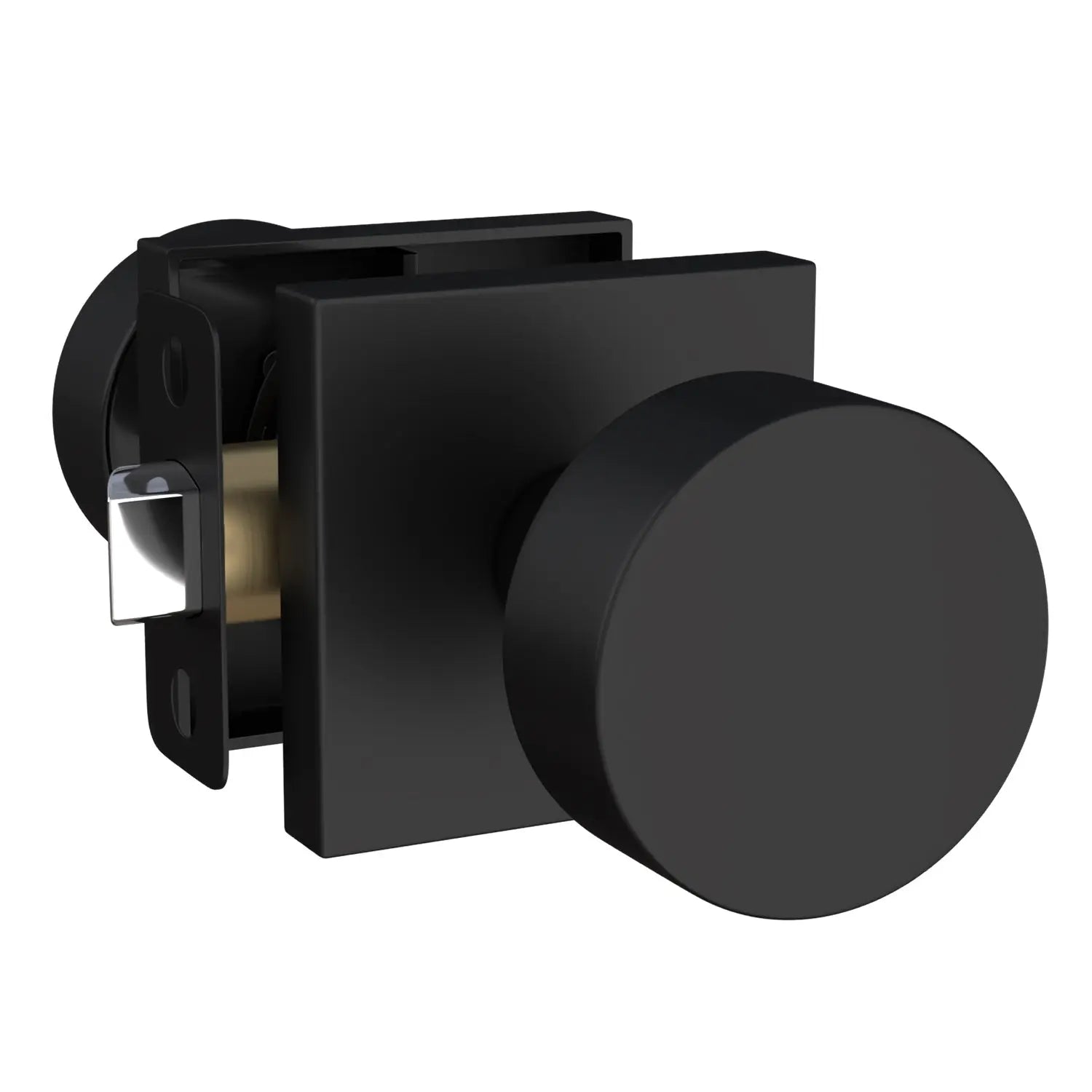 MegaHandles Sauna Collection Door Knob – modern satin-finish interior door handle by Hentell Design