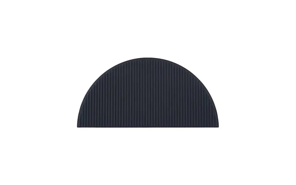 Matte Black Half Moon Furniture Handle for Modern Cabinets and Drawers by Hentell Design