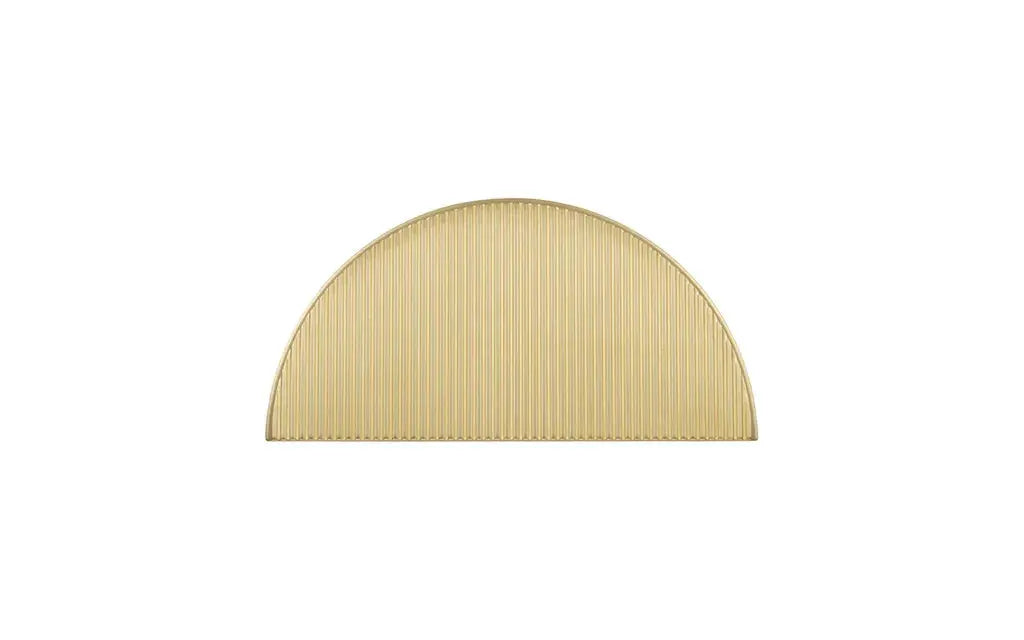 Satin Brass Half Moon Furniture Handle for Cabinets and Drawers β Modern Brass Pull by Hentell Design