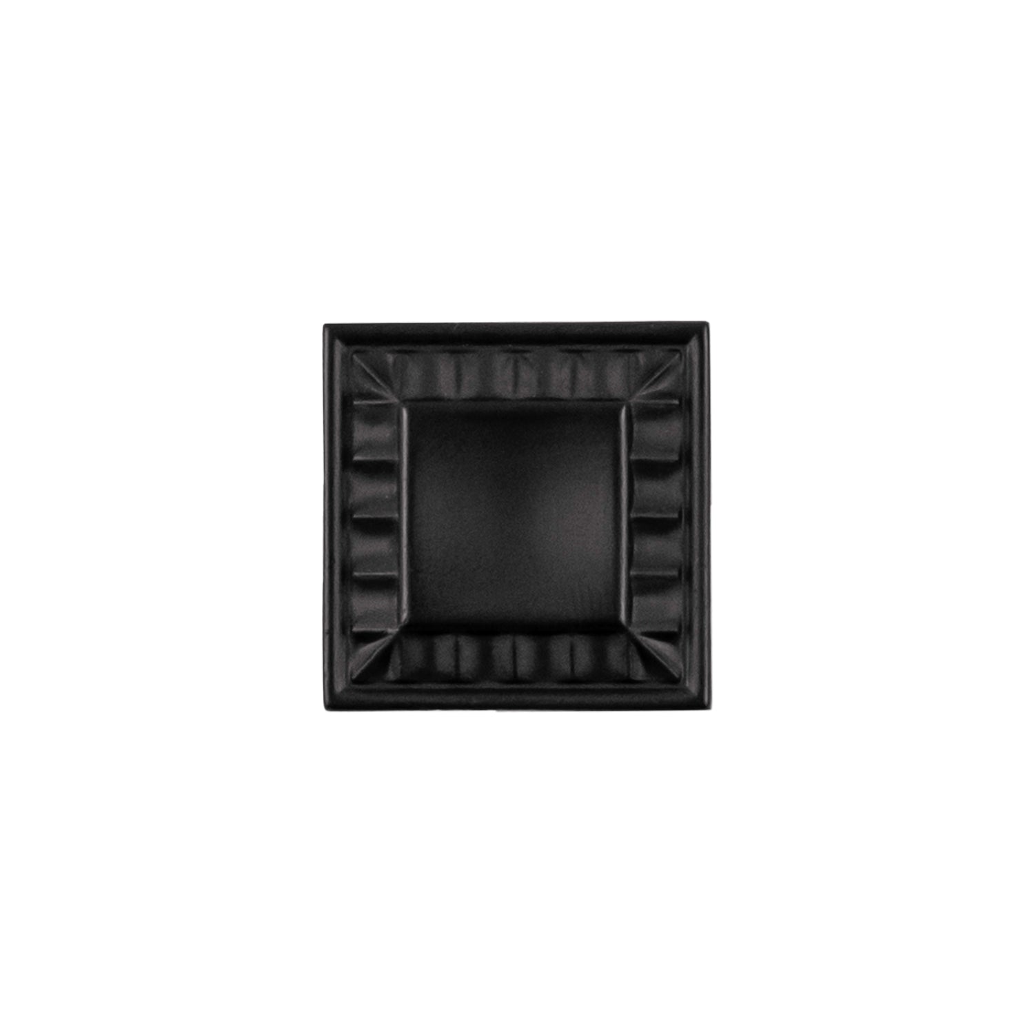 Belwith Keeler 1 Inch Square Bijou Astoria Square Knob - Matte Black