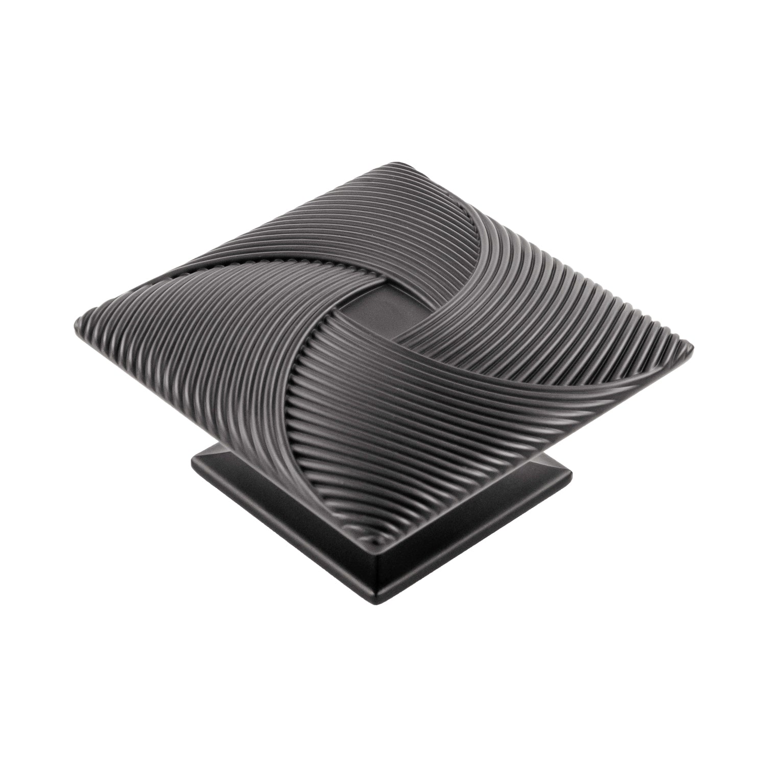 Belwith Keeler 3-1/2 Inch Square Bijou Tempest Square Knob - Matte Black