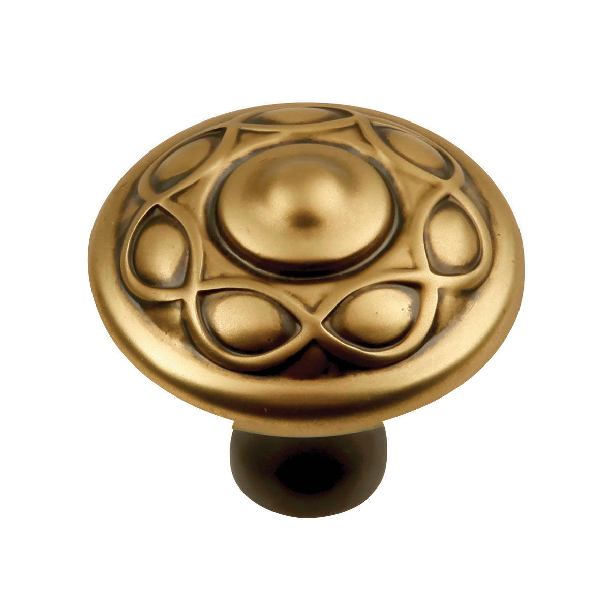 Belwith Keeler 1-3/8 Inch Diameter Tressé Round Knob - Winchester Brass