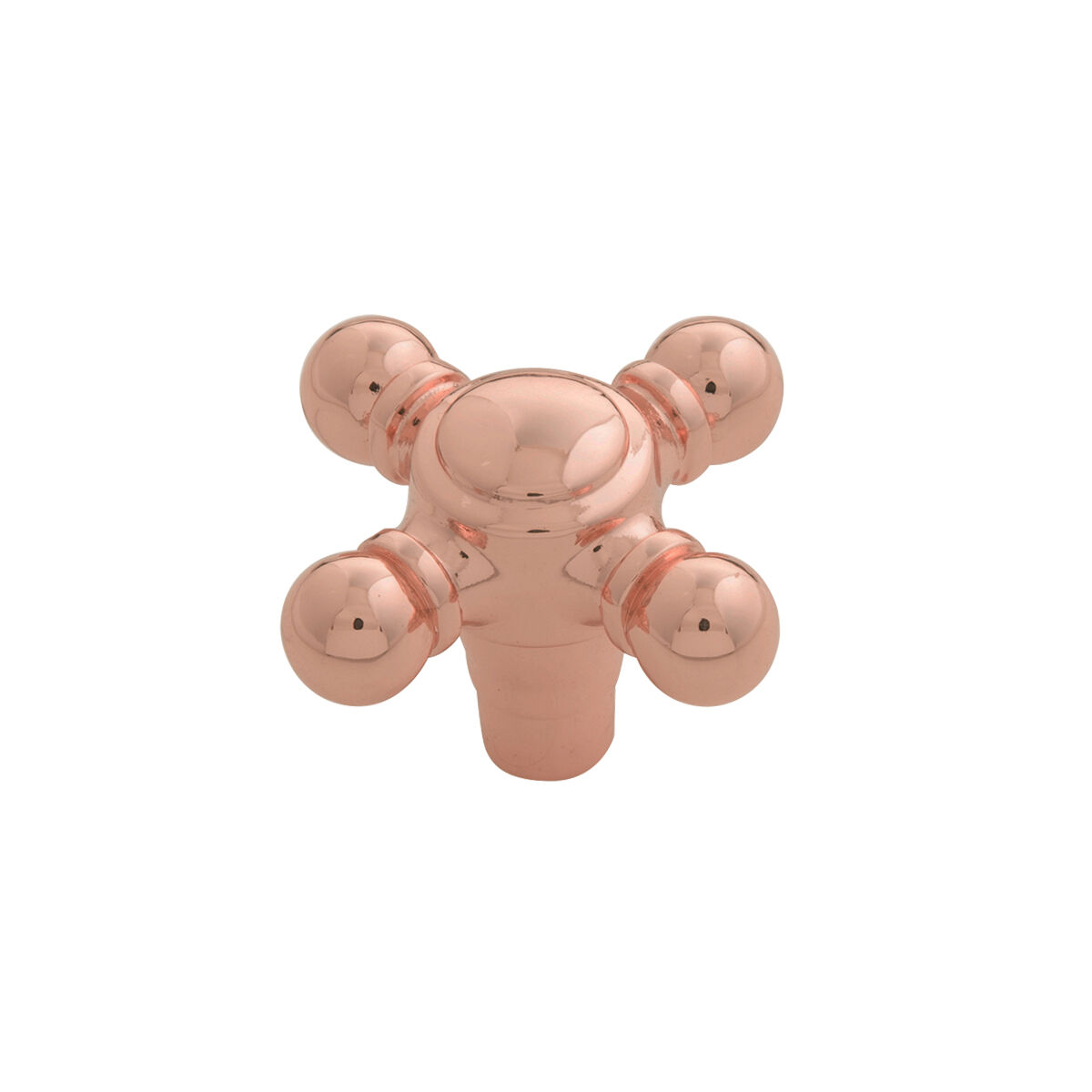 Belwith Keeler 1-11/16 Inch x 1-11/16 Inch Fuller Knob - Polished Copper