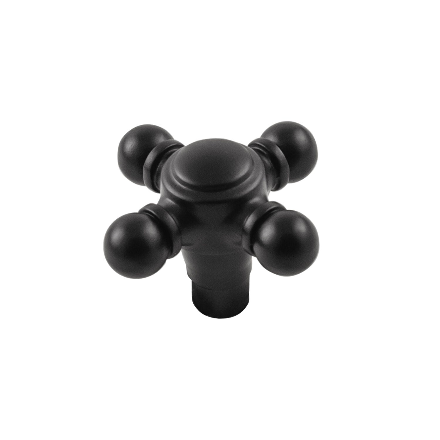 Belwith Keeler 1-11/16 Inch x 1-11/16 Inch Fuller Knob - Matte Black