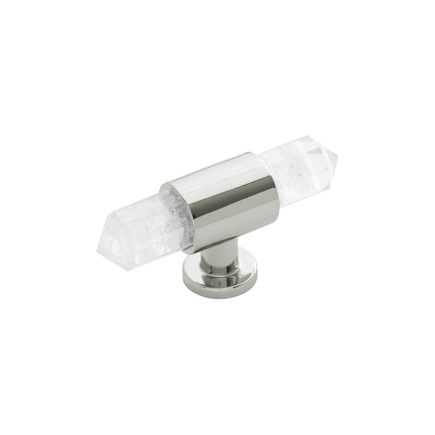 Belwith Keeler 2-3/4 Inch x 3/4 Inch Bijou Aura T-Knob - Polished Nickel