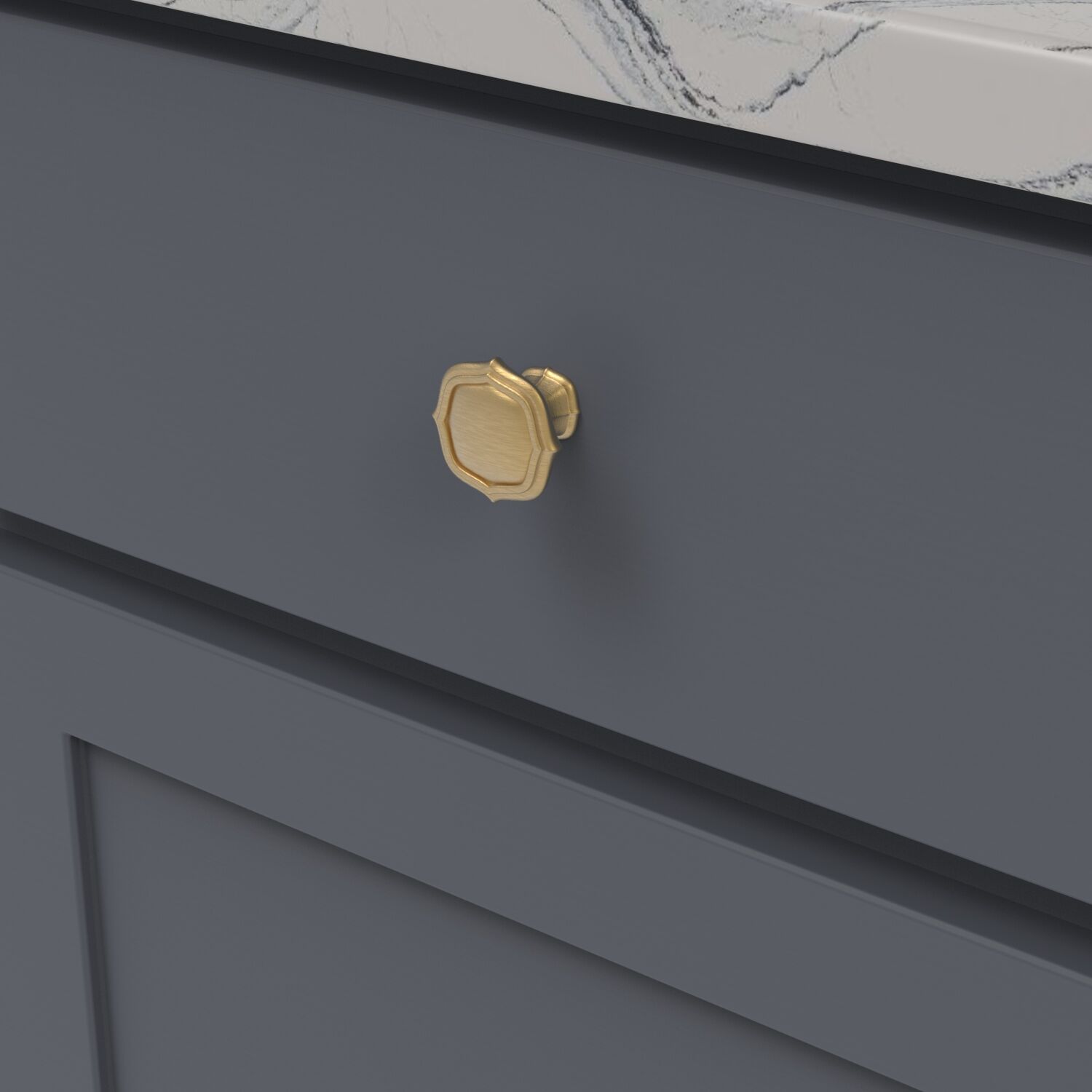 Belwith Keeler 1-1/2 Inch Diameter Trellis Knob - Brushed Golden Brass