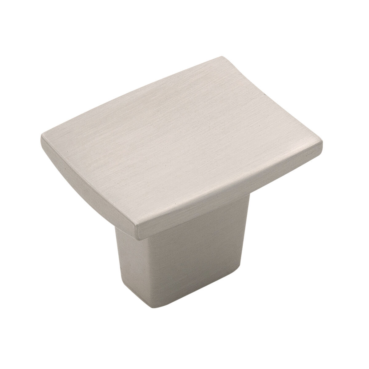 Belwith Keeler 1-1/4 Inch x 1 Inch Channel Rectangular Knob - Satin Nickel