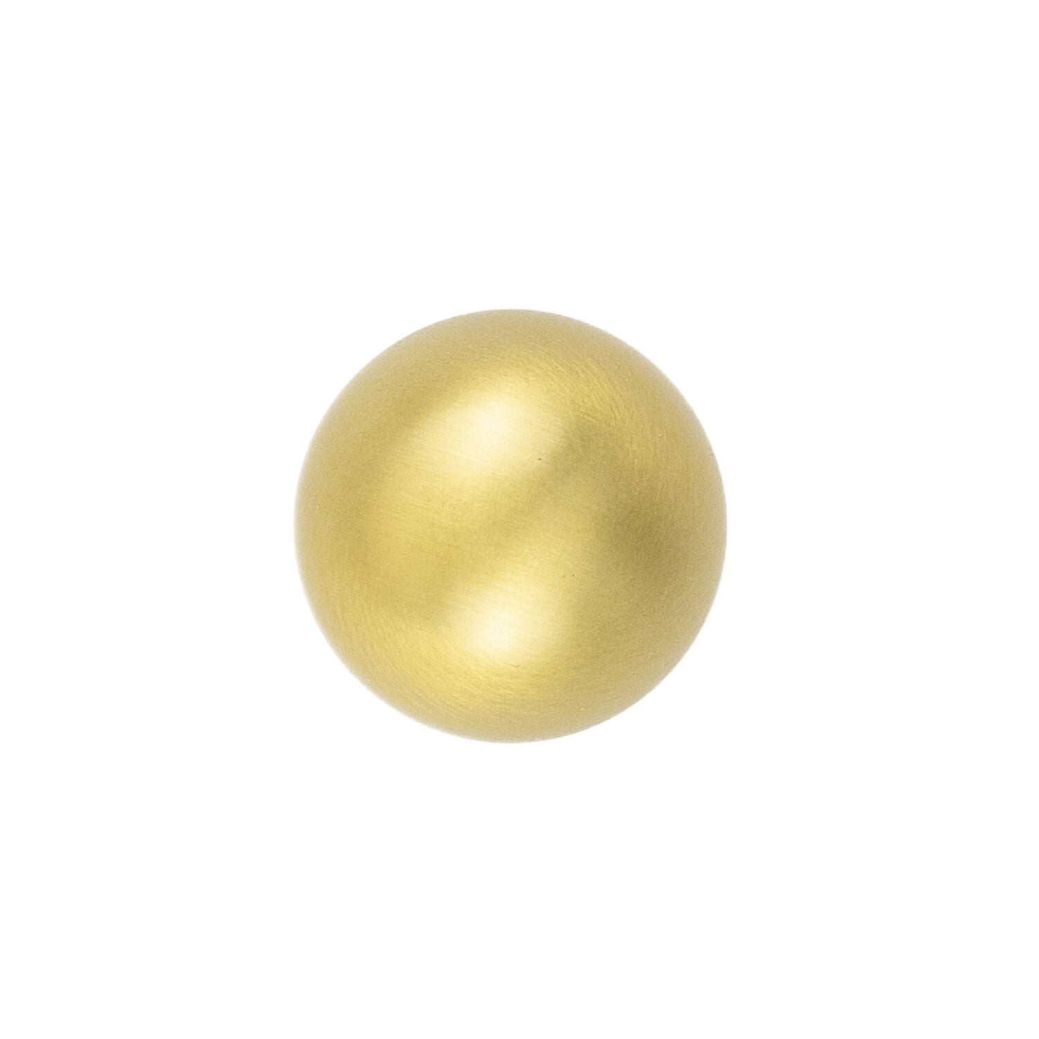 Belwith Keeler 1 Inch Diameter Fuller Round Knob - Brushed Golden Brass