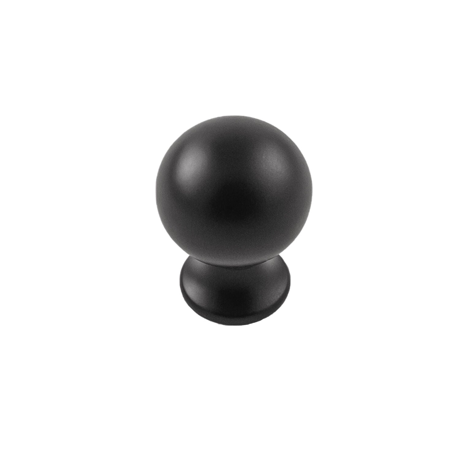 Belwith Keeler 1 Inch Diameter Fuller Round Knob - Matte Black