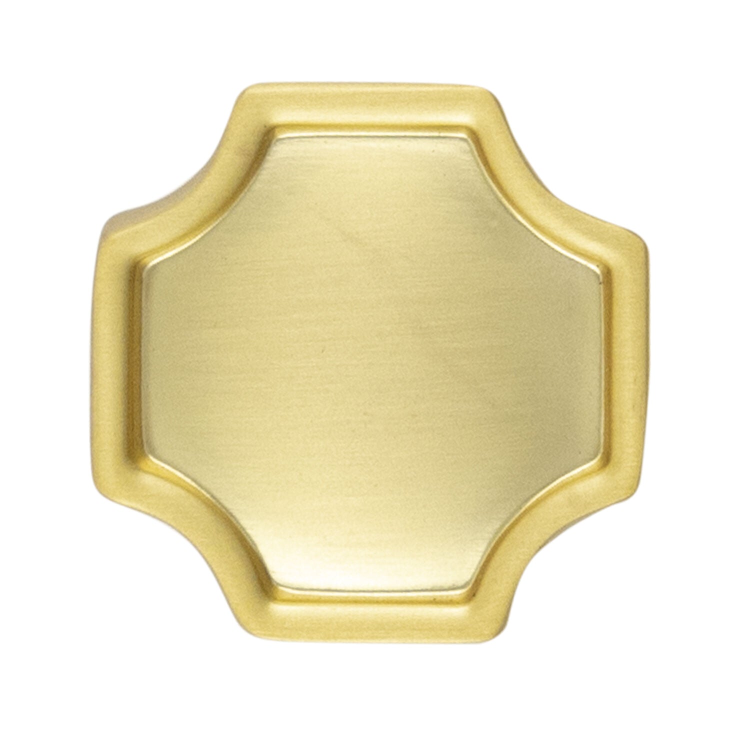 Belwith Keeler 1-1/4 Inch x 1-1/4 Inch Monarch Knob - Brushed Golden Brass