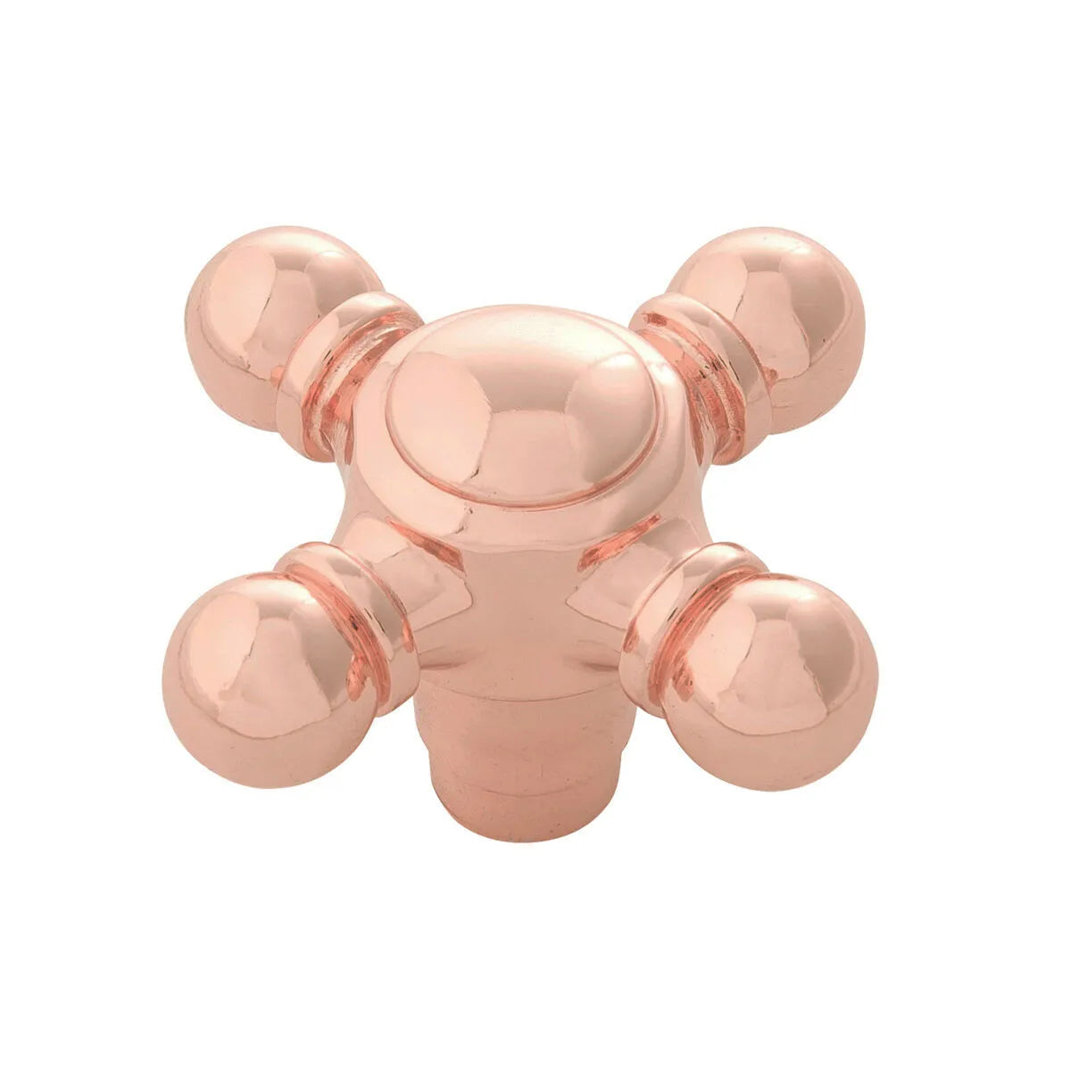 Belwith Keeler 2-1/8 Inch x 2-1/8 Inch Fuller Knob - Polished Copper