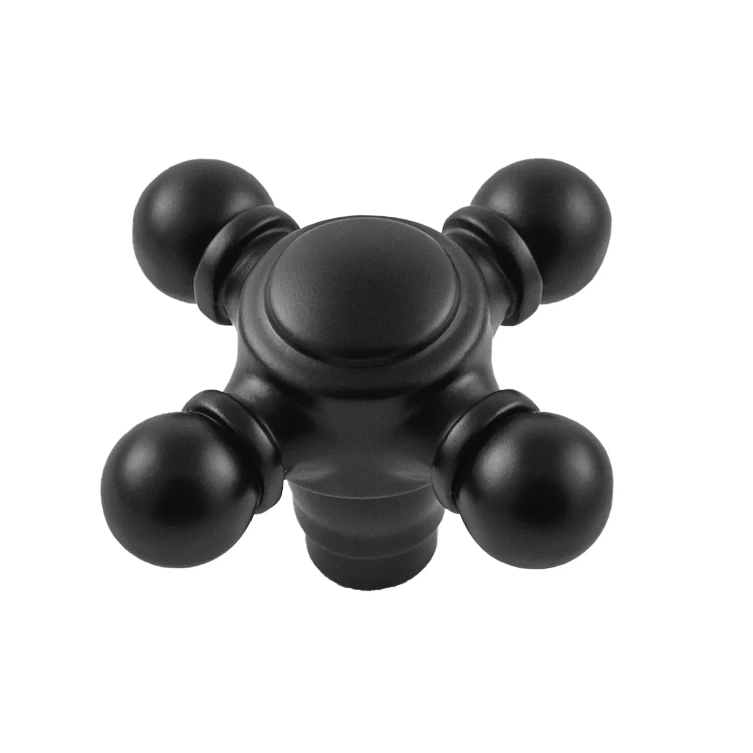 Belwith Keeler 2-1/8 Inch x 2-1/8 Inch Fuller Knob - Matte Black
