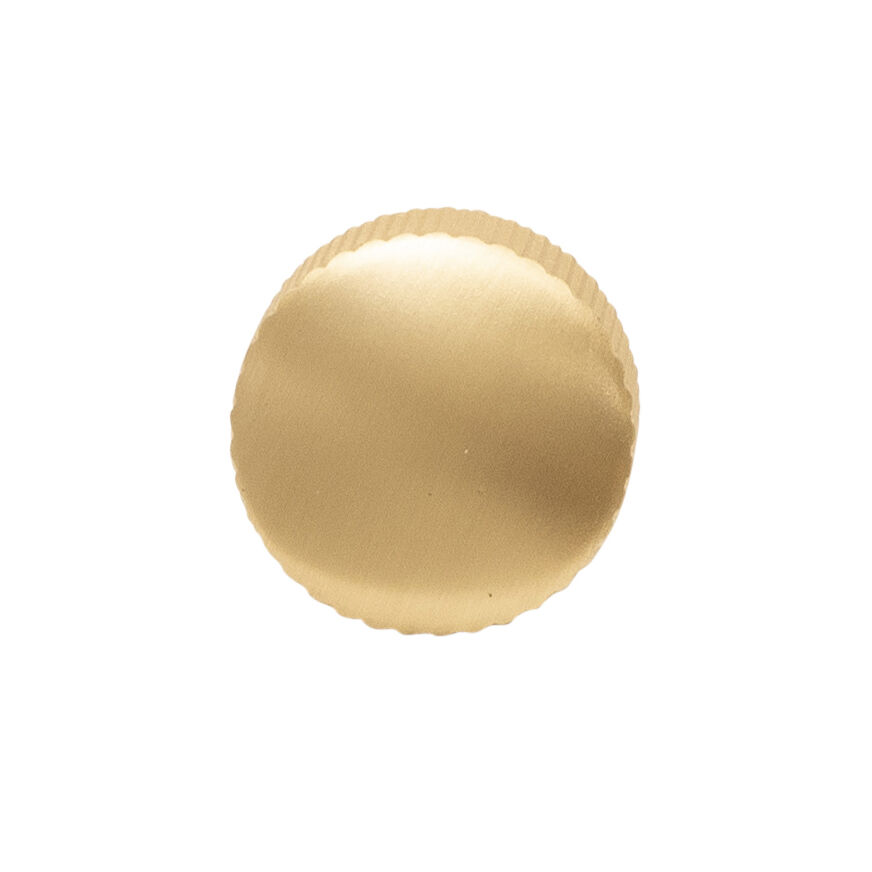 Belwith Keeler 7/8 Inch Diameter Verge Round Knob - Satin Brass