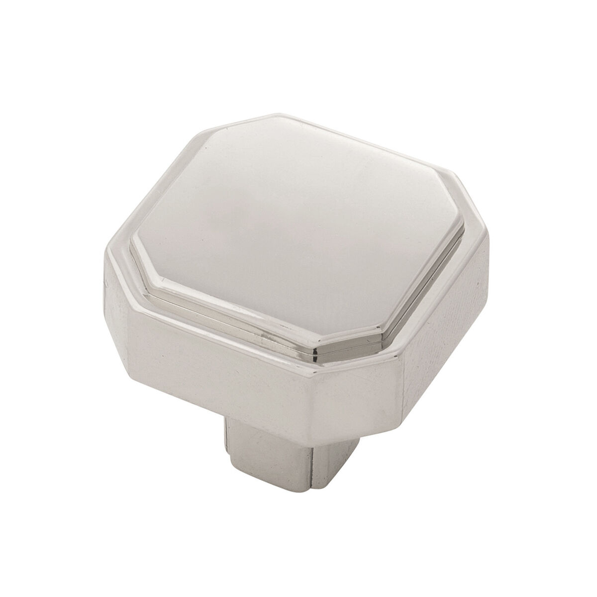 Belwith Keeler 1-5/16 Inch x 1-5/16 Inch Monroe Square Knob - Polished Nickel