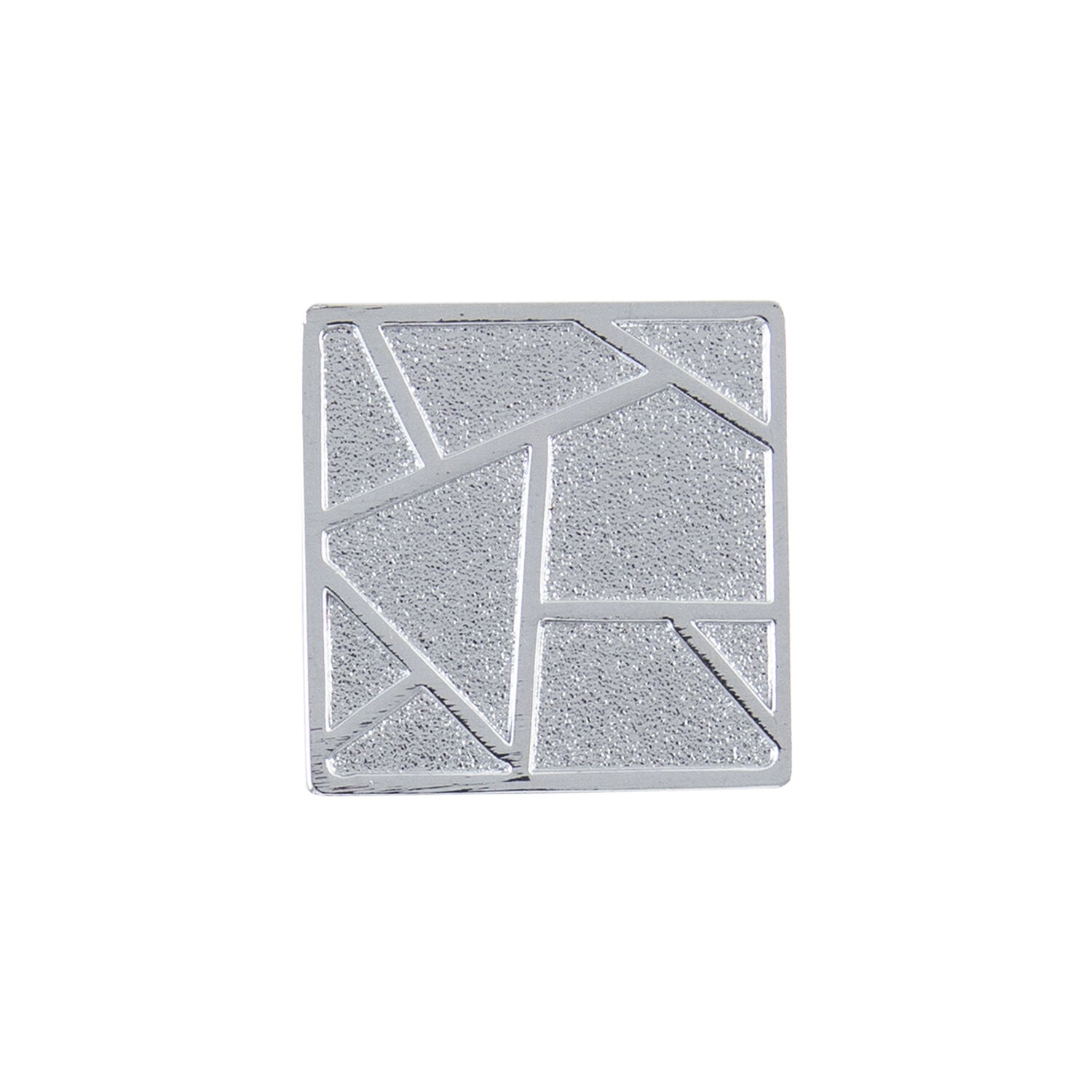 Belwith Keeler 1-3/8 Inch Square Cullet Square Knob - Chrome