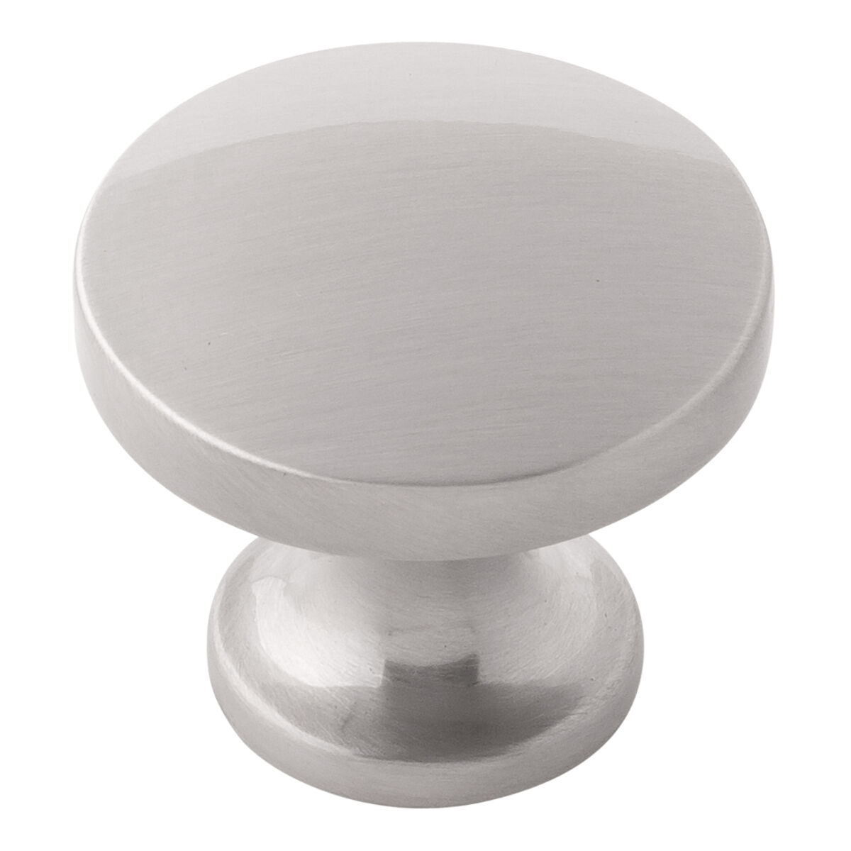 Belwith Keeler 1-3/8 Inch Diameter Flare Round Knob - Satin Nickel