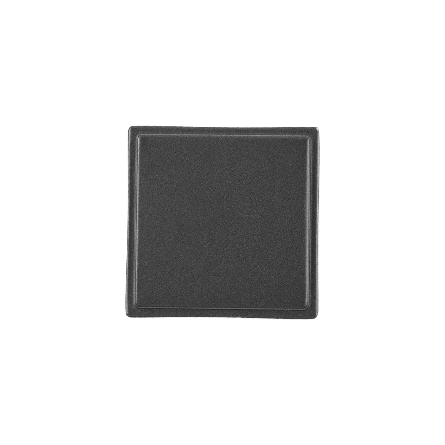 Belwith Keeler 1-1/8 Inch Square Brownstone Square Knob - Matte Black