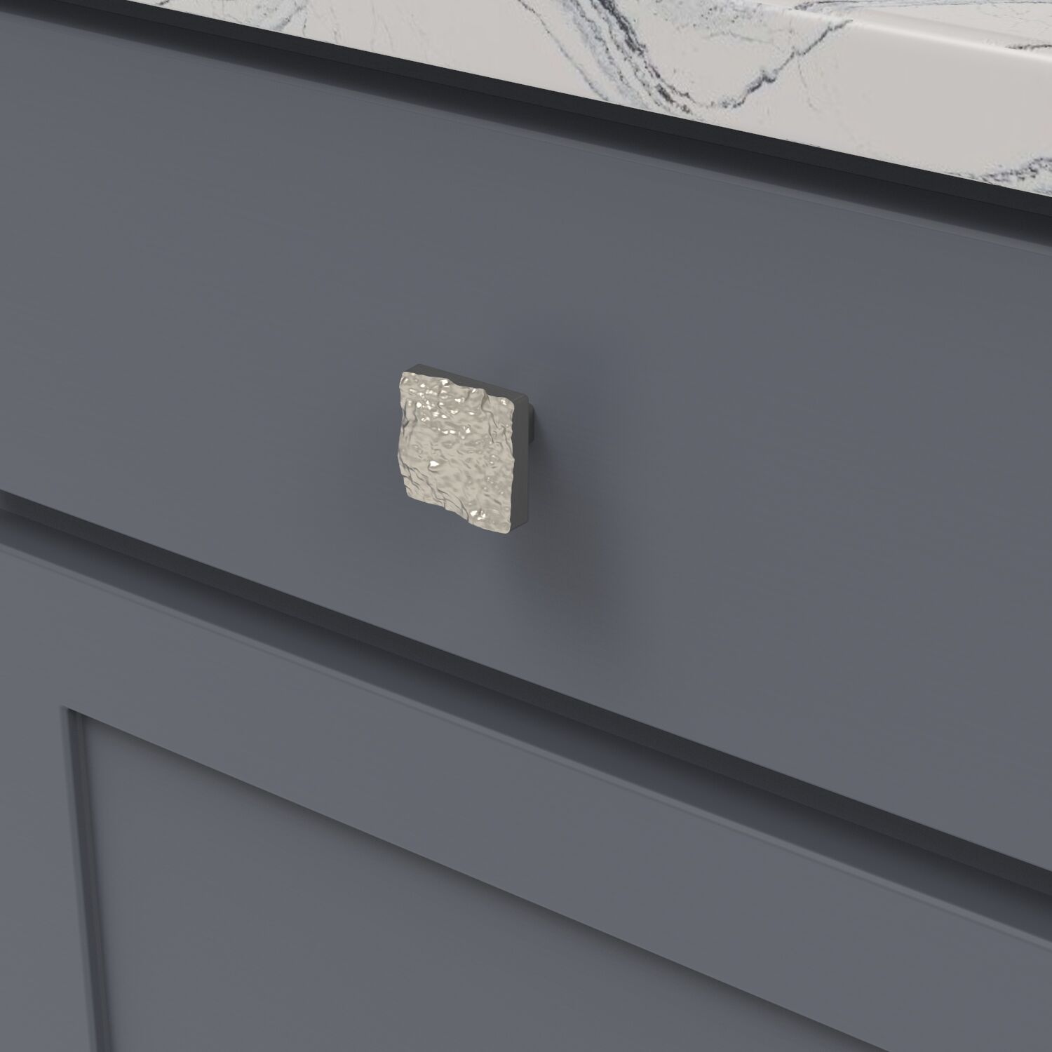 Belwith Keeler 1-3/8 Inch Square Sandrine Square Knob - Satin Nickel