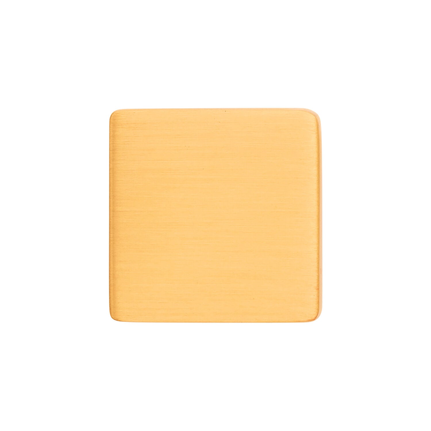Belwith Keeler 1 Inch Square Brighton Square Knob - Brushed Golden Brass