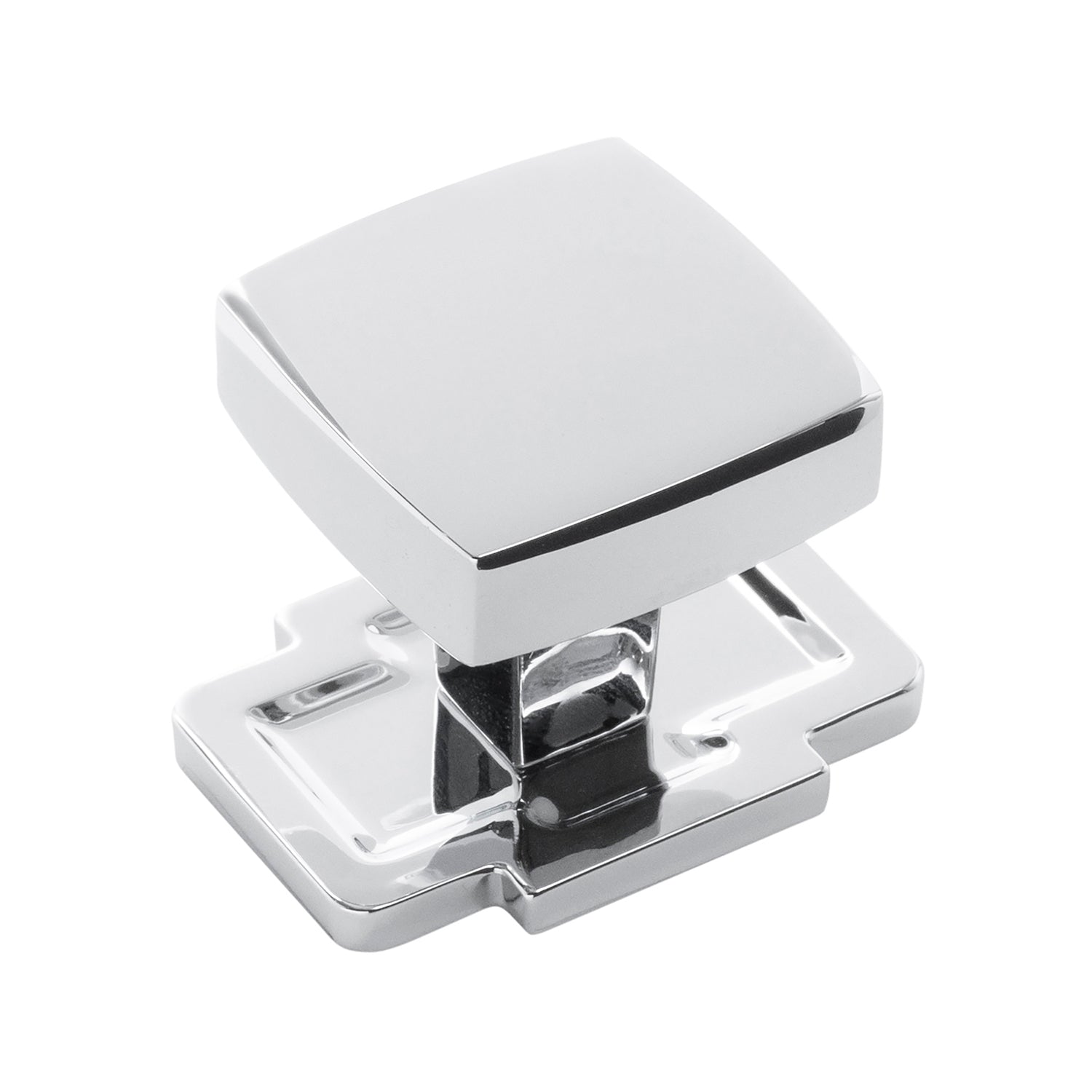 Belwith Keeler 1-1/4 Inch Square Coventry Square Knob - Chrome