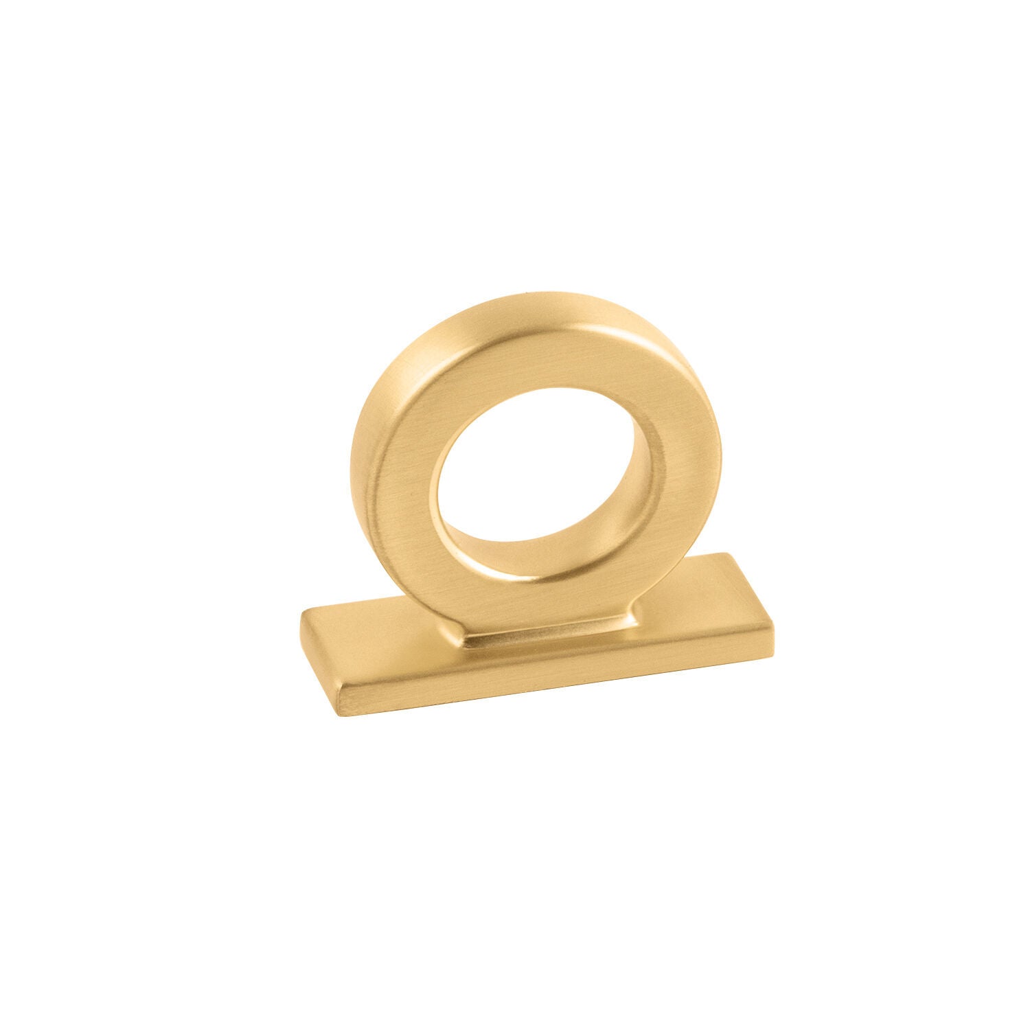 Belwith Keeler 1-3/4 Inch x 5/8 Inch Corsa Ring Knob - Brushed Golden Brass