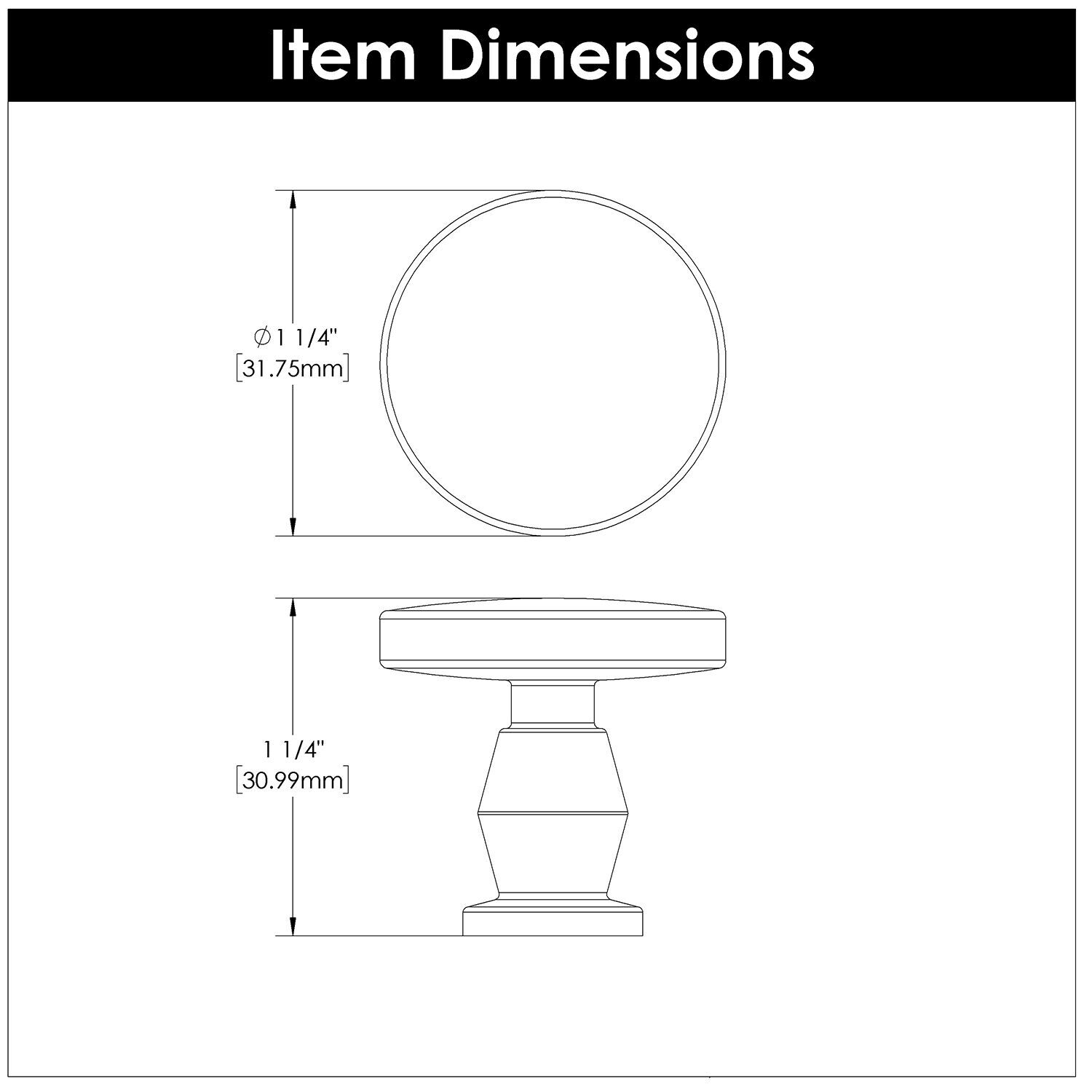 Belwith Keeler 1-1/4 Inch Diameter Anders Round Knob - Satin Nickel