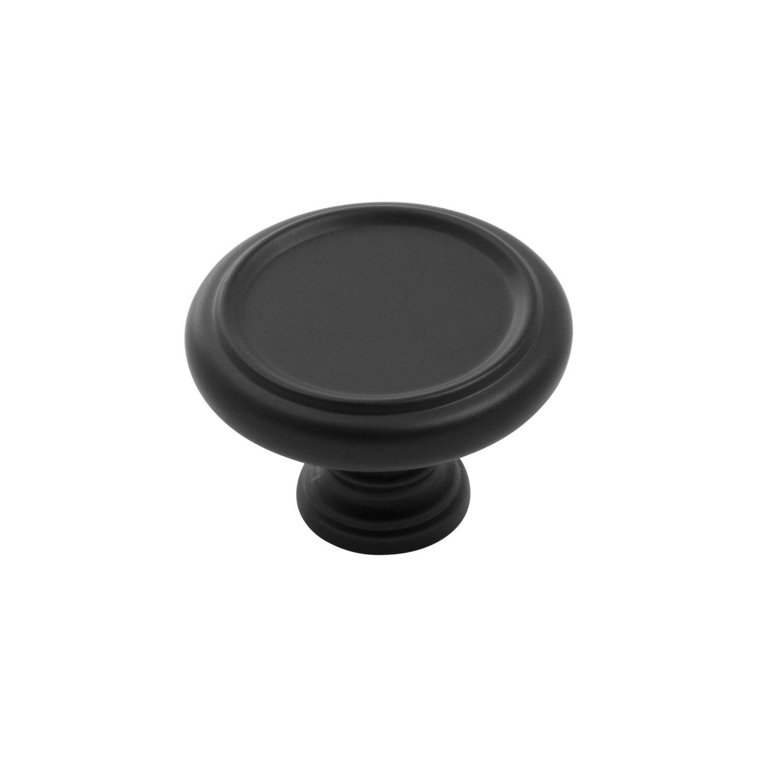 Belwith Keeler 1-1/2 Inch Diameter Berkshire Round Knob - Matte Black