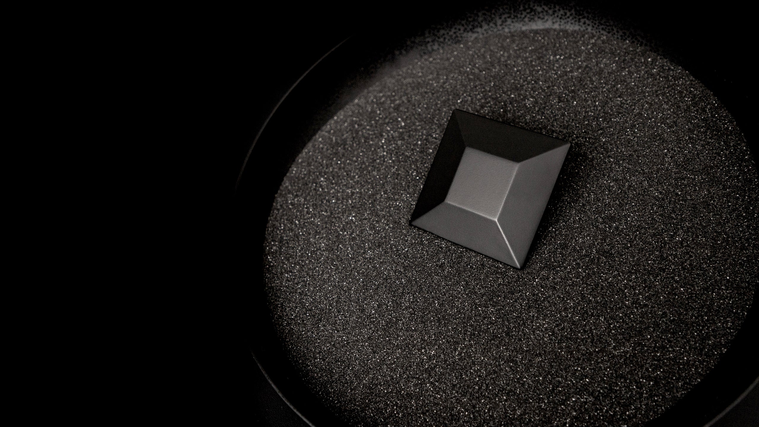 Belwith Keeler 2-3/4 Inch Square Bijou Polly Square Knob - Matte Black