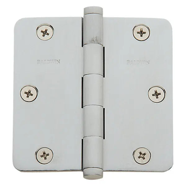 Luxury Baldwin Estate 3.5 x 5/8 radius corner hinge for smooth door operation