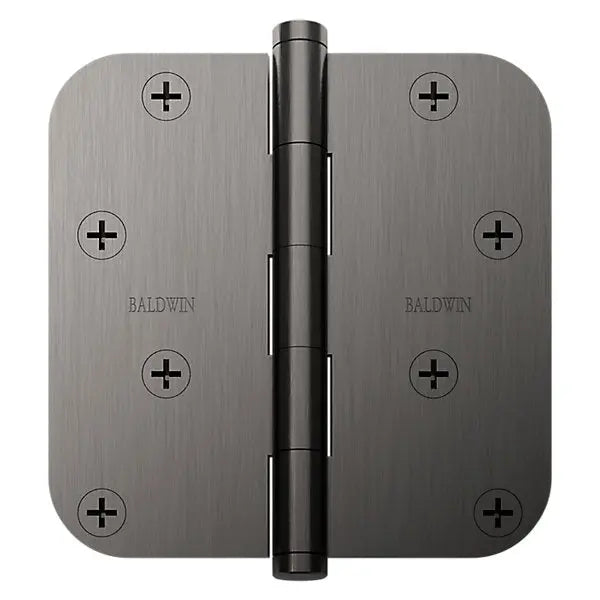 Baldwin 4 inch radius corner hinge solid brass door hardware β premium quality by Baldwin