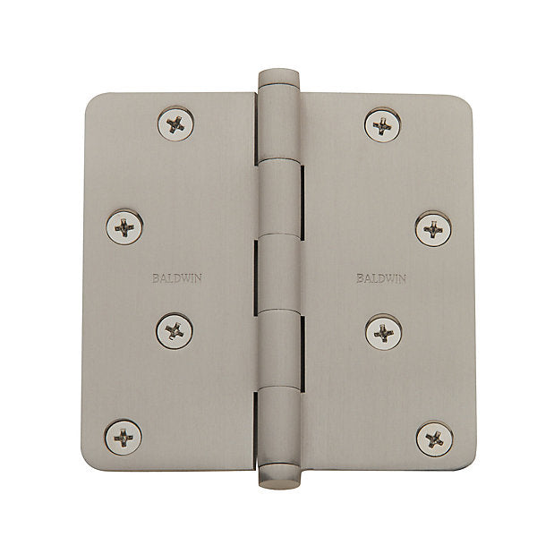Baldwin 4 inch radius corner hinge solid brass door hardware – premium quality by Baldwin