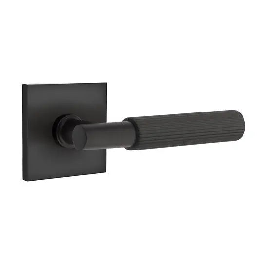 Emtek Select Straight Knurled Lever modern door handle premium finish