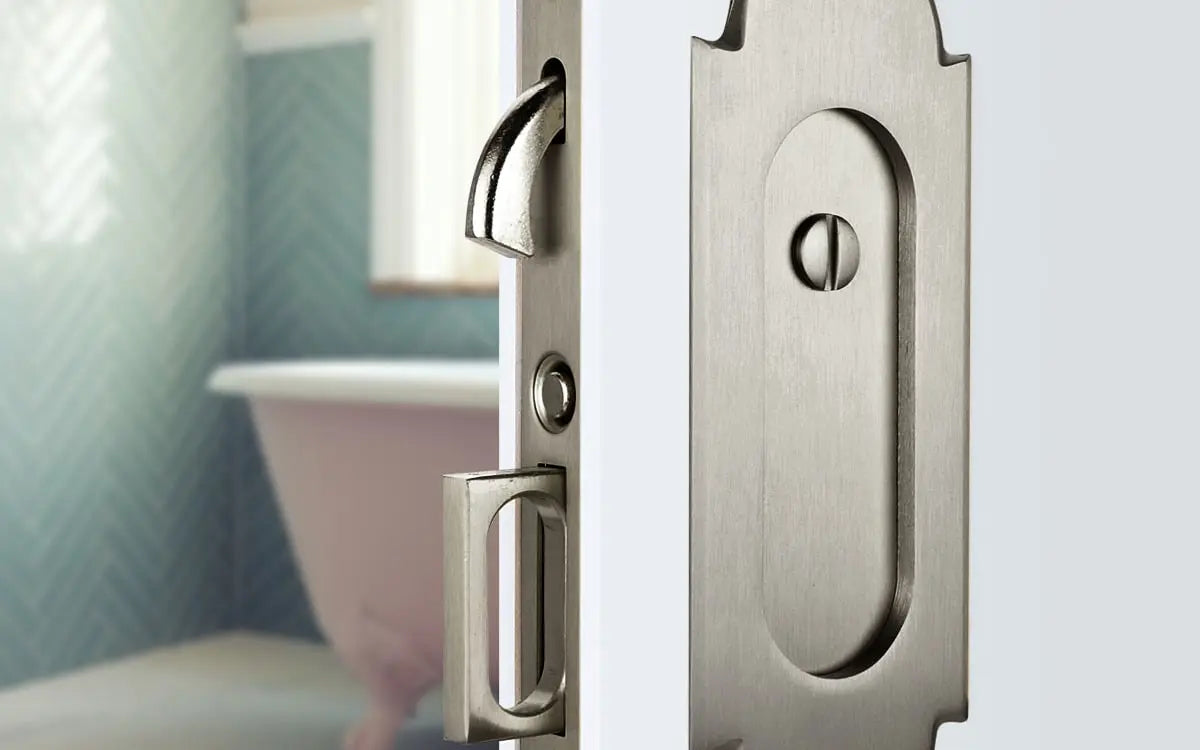 Emtek #8 Pocket Door Mortise Lock, Emtek Hentell Emtek