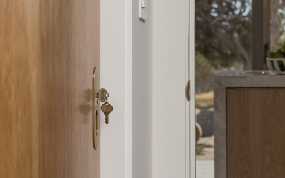 Emtek Narrow Oval Pocket Door Mortise Lock