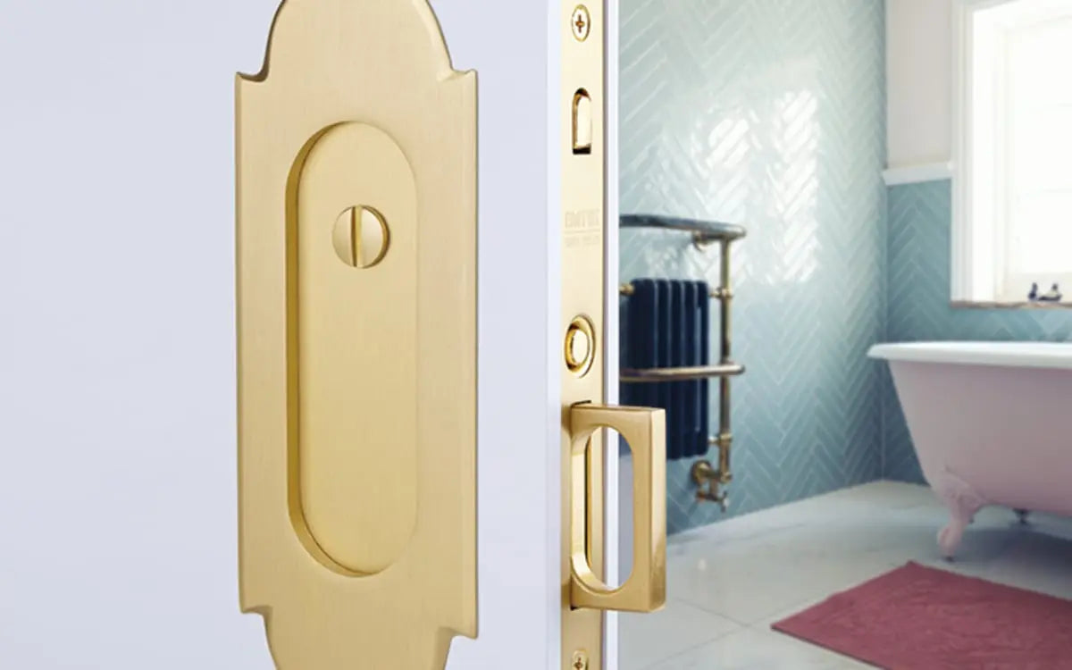 Emtek #8 Pocket Door Mortise Lock, Emtek Hentell Emtek