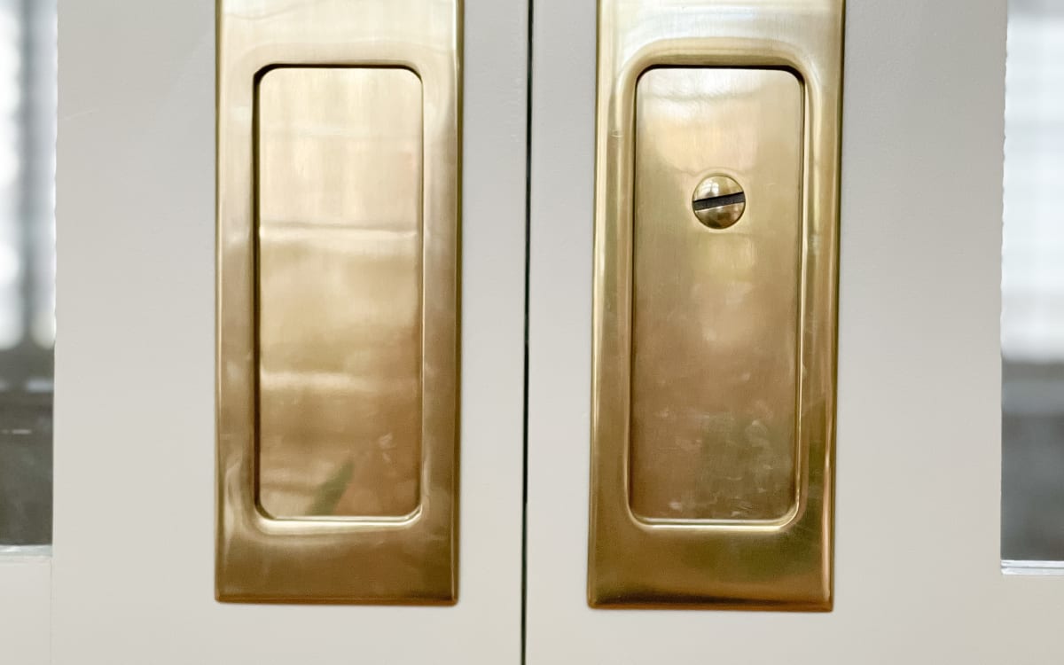 Emtek Modern Rectangular Pocket Door Mortise Lock Emtek Hentell Emtek