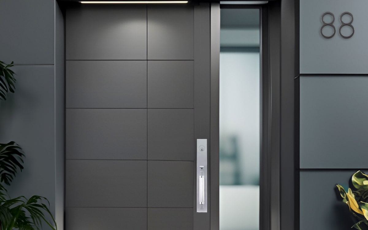 Emtek Hercules Smooth Full Length Tubular Entry Set Emtek Hentell Emtek