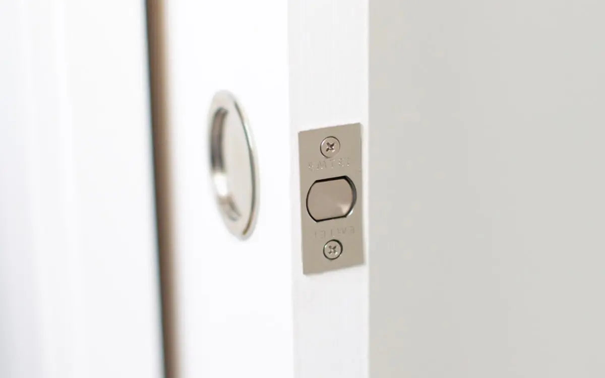 Emtek Round Pocket Door Tubular Lock - Hentell