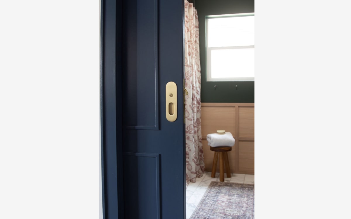 Emtek Narrow Oval Pocket Door Mortise Lock Emtek Hentell Emtek