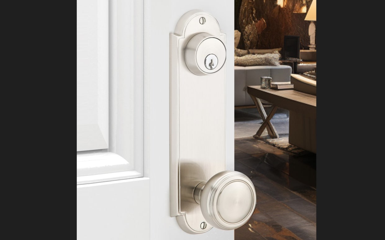 Delaware Non-keyed 7-1/8" Overall Sideplate Lock Emtek Hentell Emtek