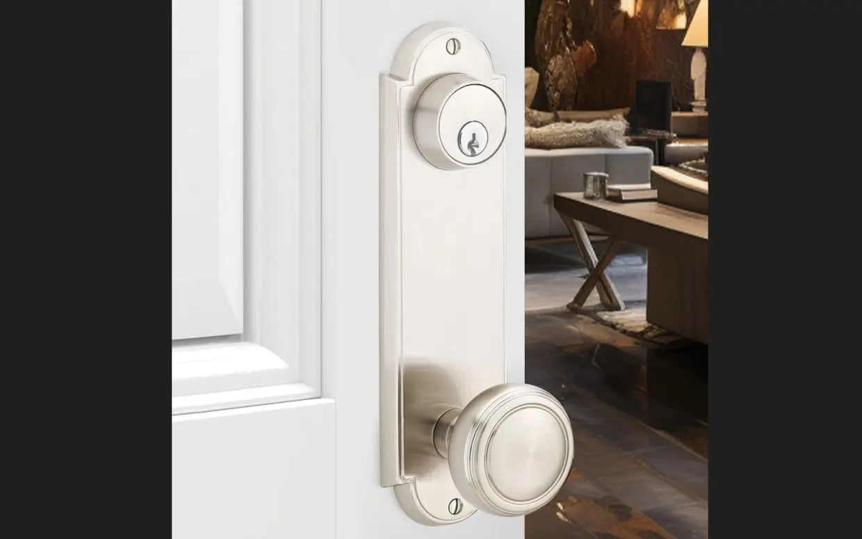 Delaware Non-keyed 7-1/8" Overall Sideplate Lock Emtek Hentell Emtek