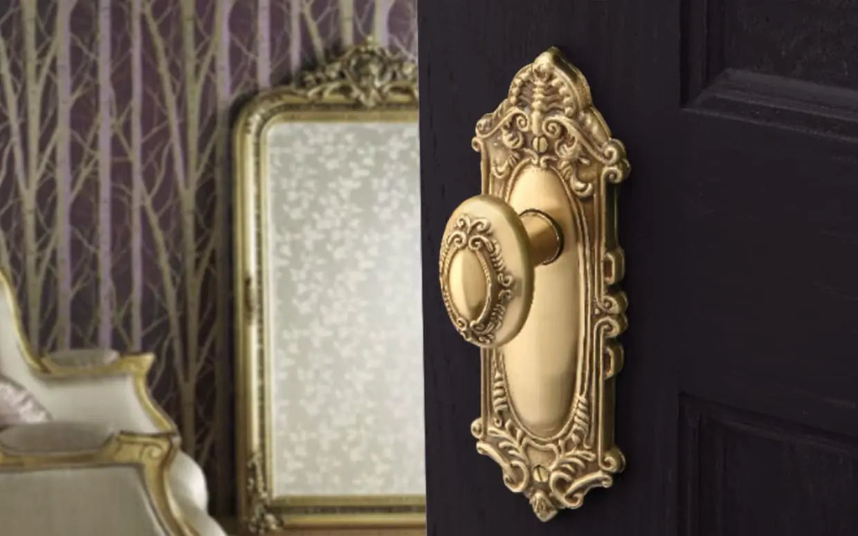 Victoria Non-keyed 7-3/4" Overall Sideplate Lock Emtek Hentell Emtek